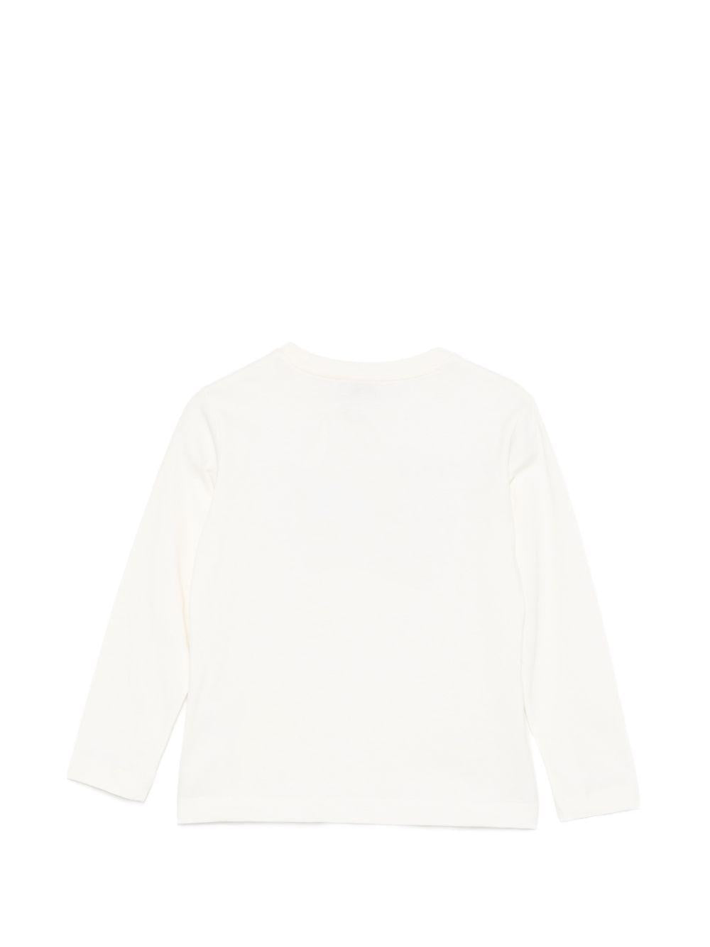 T-shirt per bambino Etro Kids bianca con dettaglio Pegaso sul davanti GZ8P40 Z3672 102 ETRO KIDS