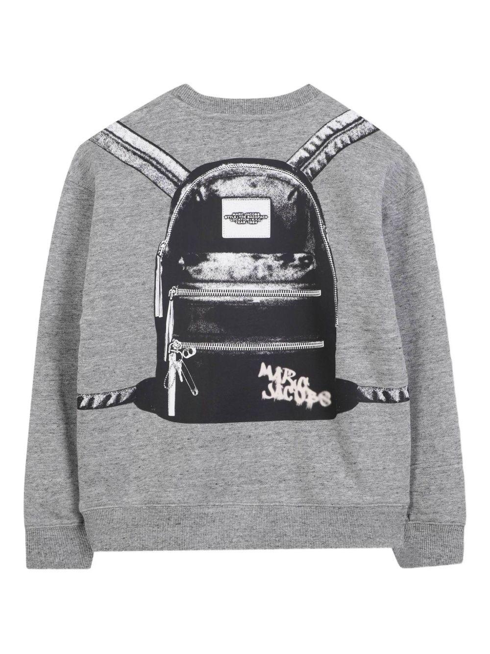 Felpa per bambino The Marc Jacobs Kids grigio con stampa grafica W60623 A35 THE MARC JACOBS KIDS