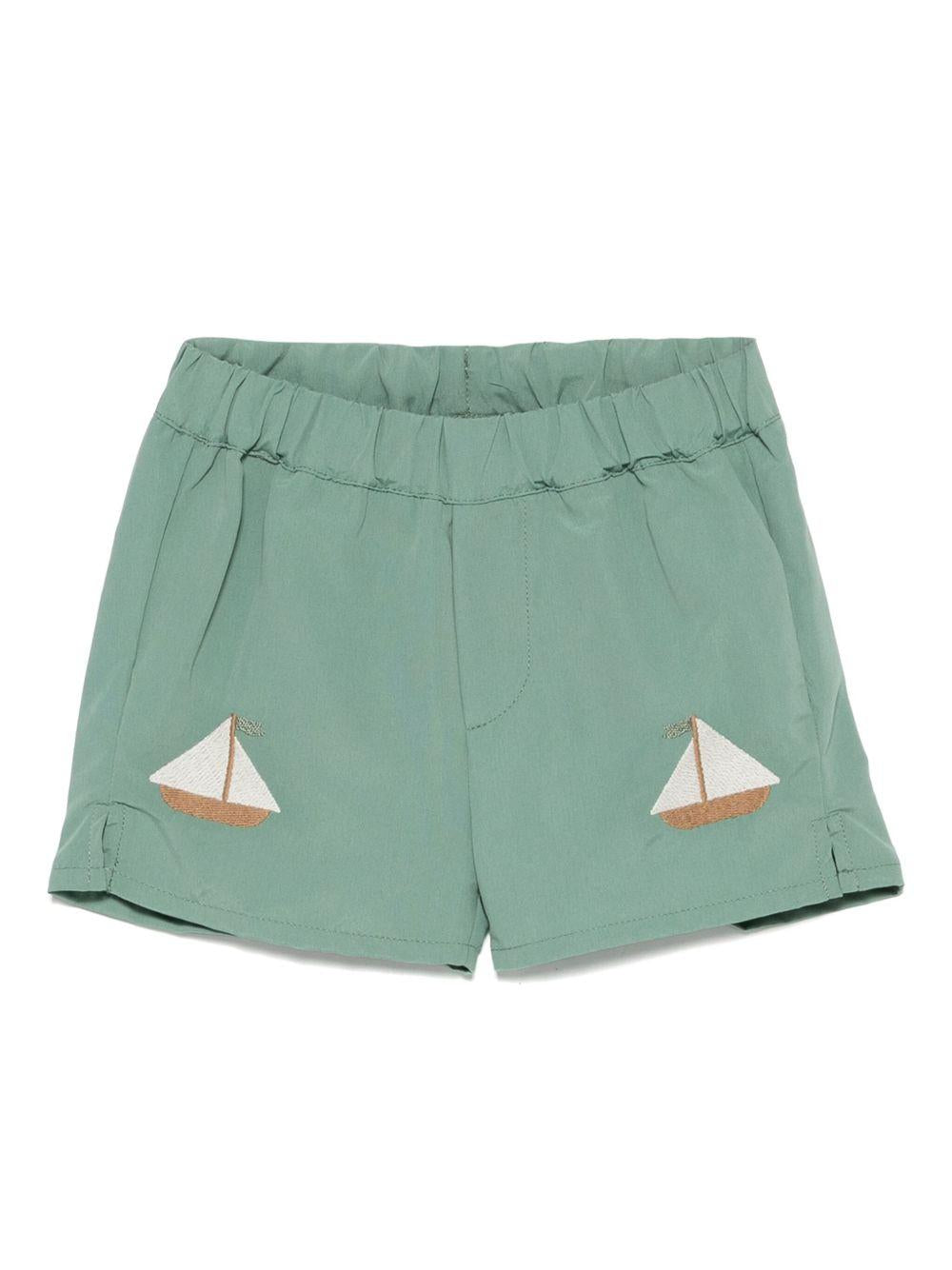 Costume da bagno per neonato Donsje Mees verde con ricamo 4068303 00079 DONSJE