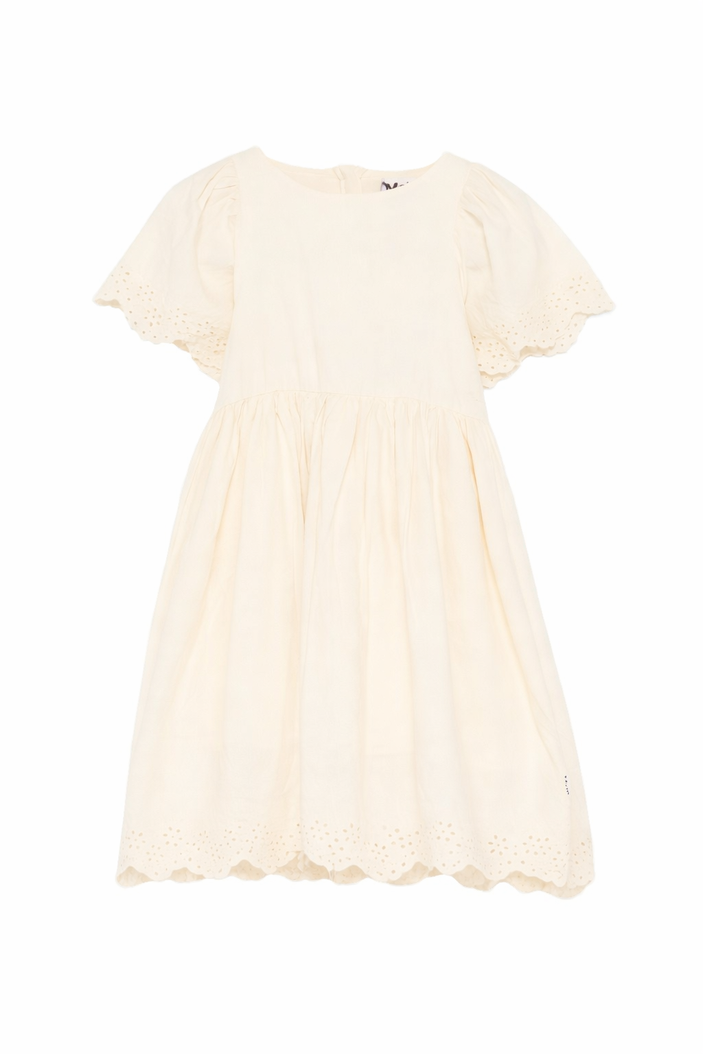Abito per bambina Molo color crema con dettaglio arricciato 2S26E110 2444 MOLO KIDS