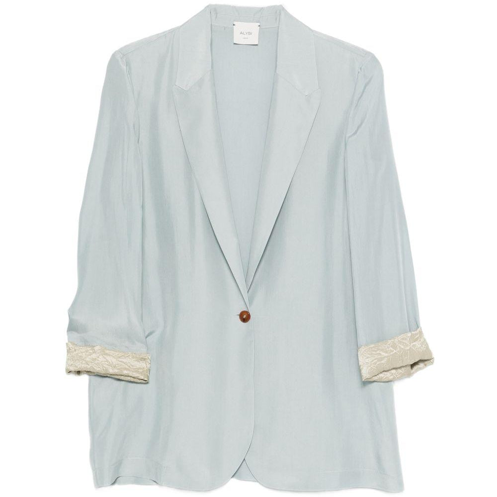 Blazer per donna Alysi azzurro con dettagli testurizzati 116808 P6003 CIE ALYSI