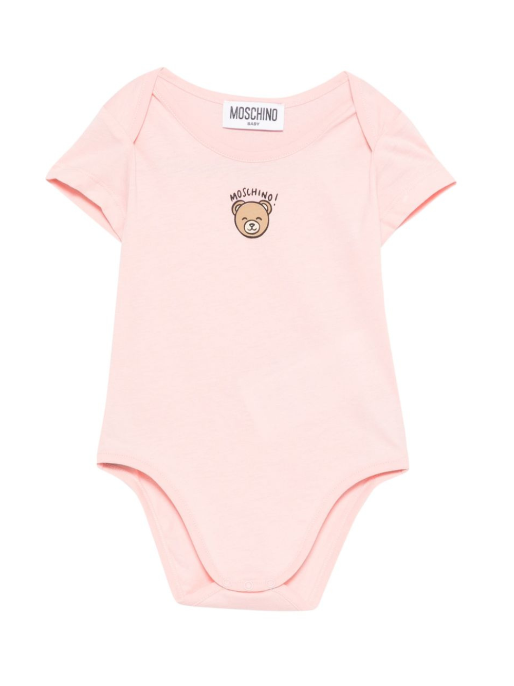 Body per neonata Moschino Kids rosa con stampa Teddy Bear MUT04KLAA03 50209 MOSCHINO KIDS