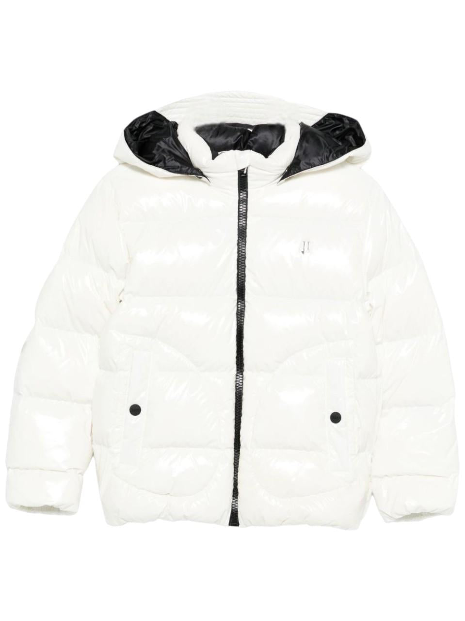 Giubbino per bambino Herno Kids bianco con cappuccio removibile PI000037X12220Z 1000 HERNO KIDS