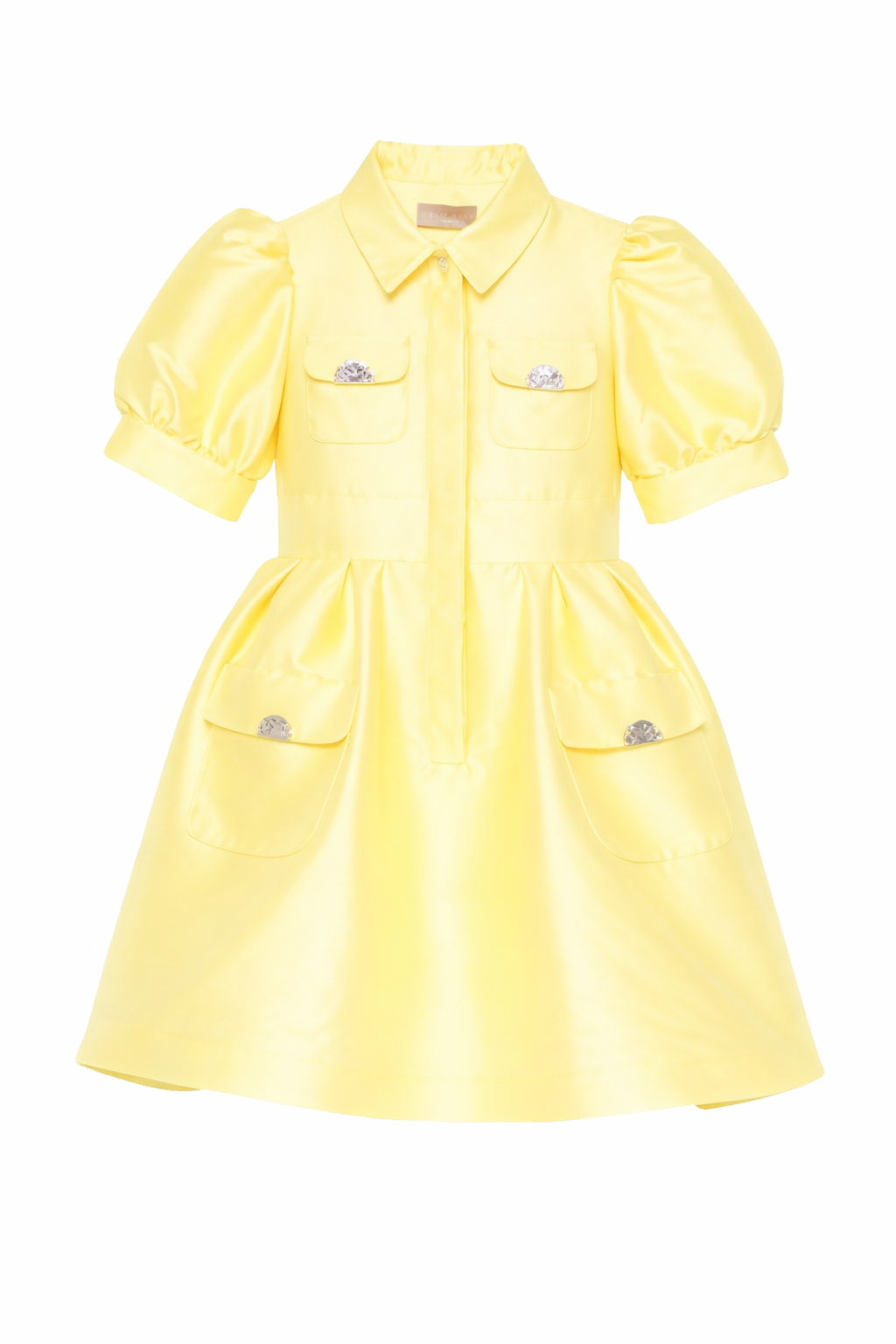 Abito per bambina Elie Saab Junior giallo con maniche a palloncino EFAB119TS0807 YEL ElIE SAAB KIDS