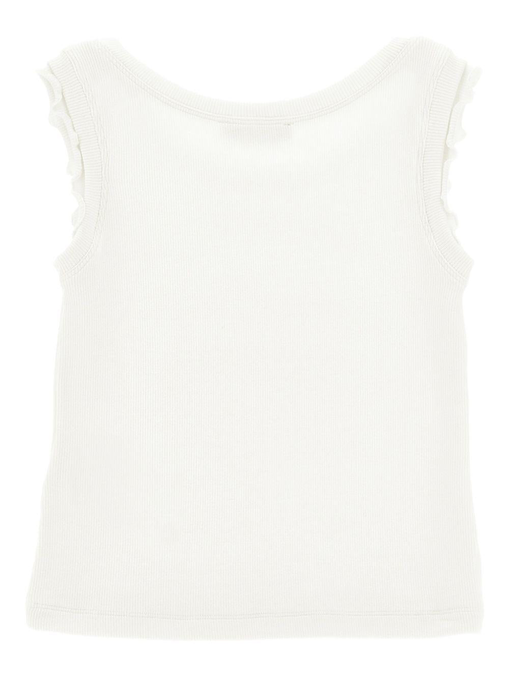 Top per bambina Philosophy di Lorenzo Serafini Kids bianca con ruches I1G614 7212 0001 PHILOSOPHY KIDS
