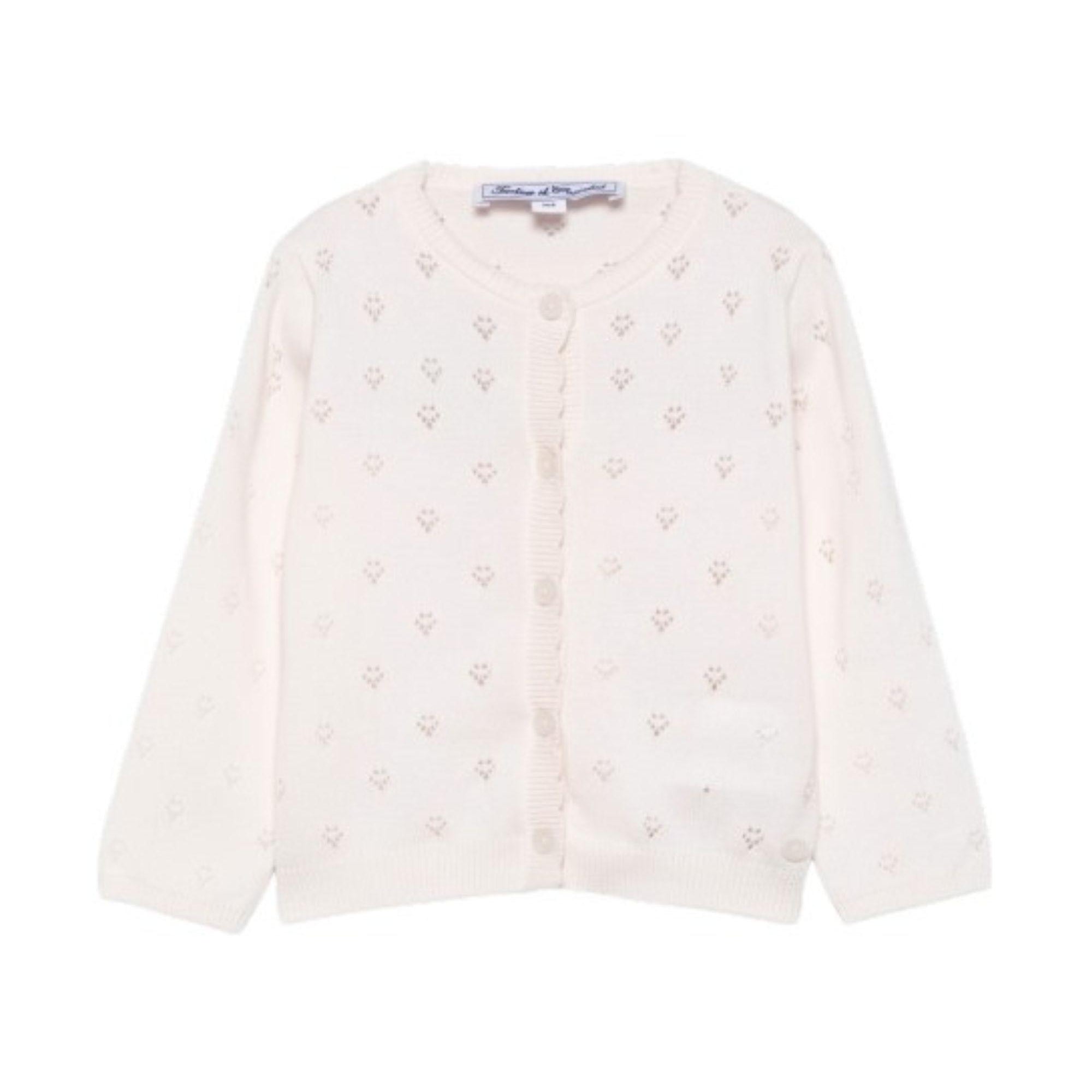 Cardigan per neonata Tartine Et Chocolat rosa con design traforato CC18051 31 TArtine & Chocolat KIDS