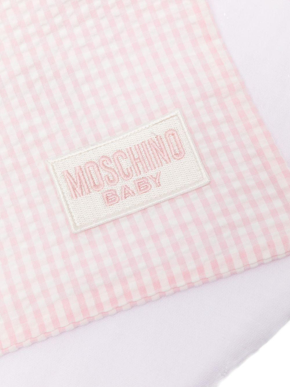 Coperta per neonata Moschino Kids multicolore con orsetto Teddy Bear MUB00LLZE10 82543 MOSCHINO KIDS