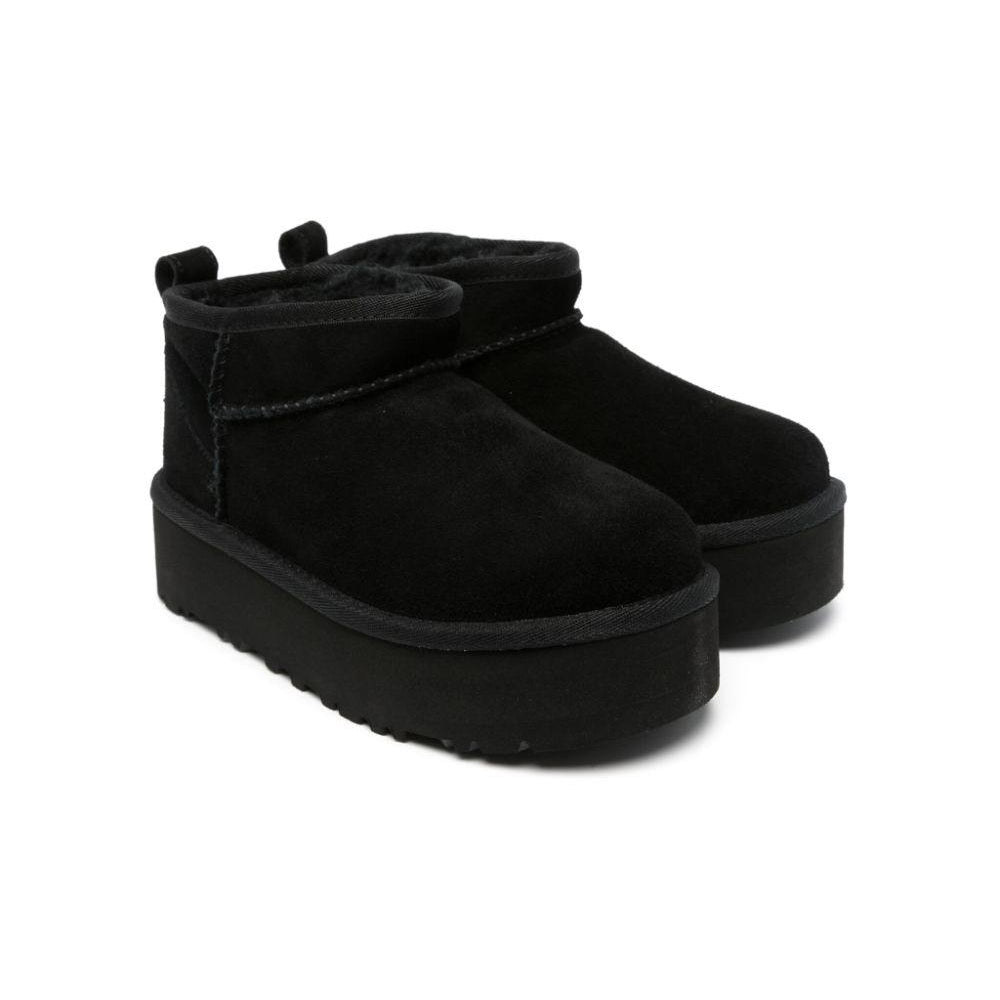 Stivali per bambina UGG Kids Ultra Mini nero con platform 1157791K BLK UGG