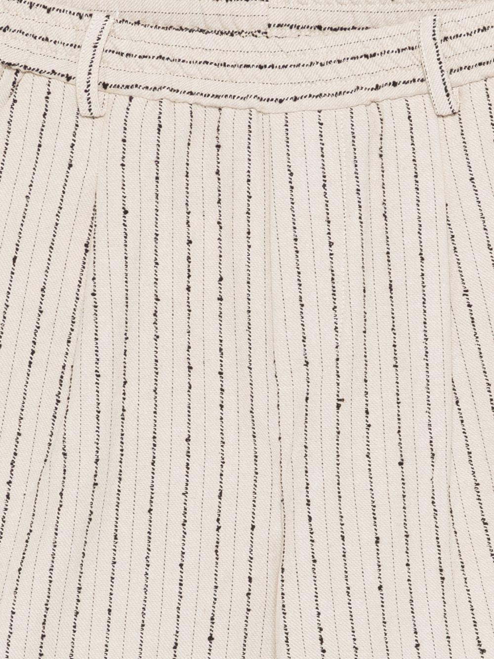 Shorts per bambino Paolo Pecora Kids beige con motivo a righe PP4311 BEIGE PAOLO PECORA KIDS
