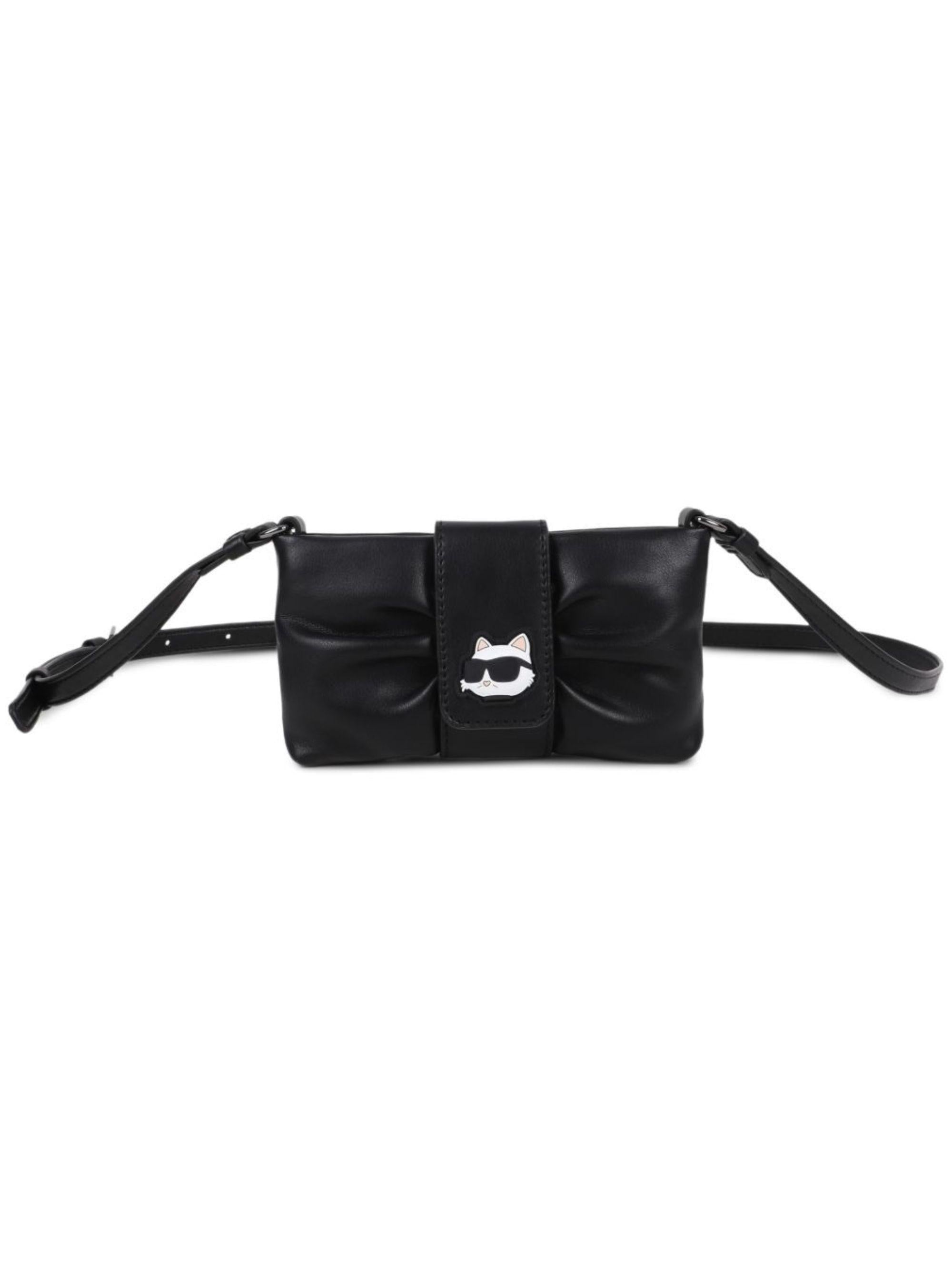 Borsa per bambina Karl Lagerfeld Kids nera con dettaglio Choupette Z31209 09B KARL LAGERFELD KIDS
