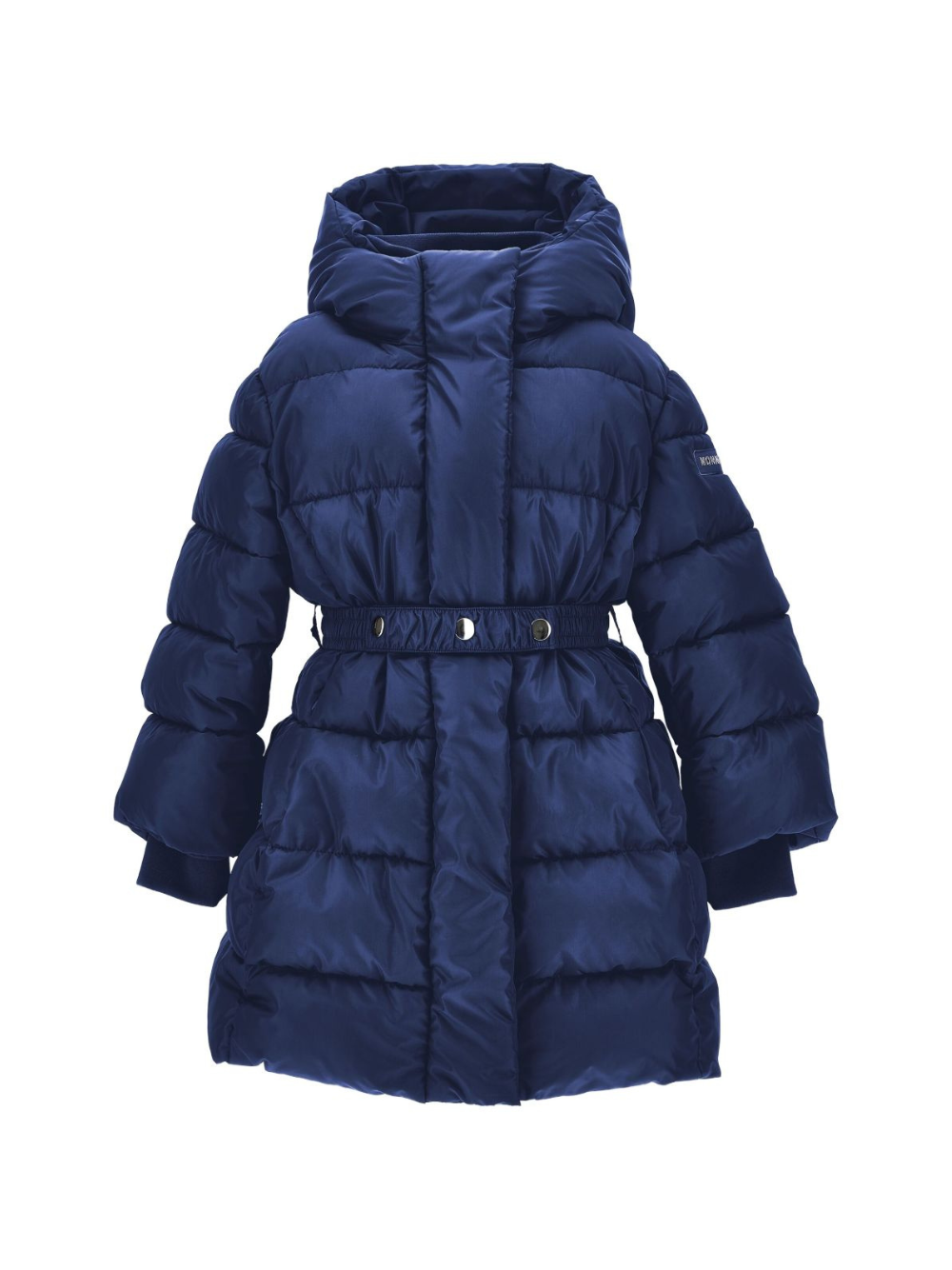 Piumino per bambina Monnalisa blu con cappuccio 17F101 6020 056D MONNALISA