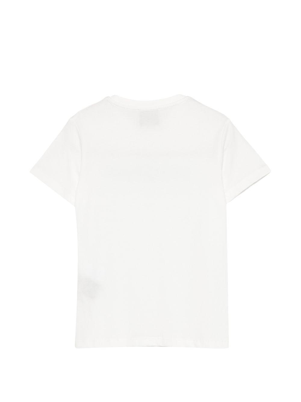 T-shirt per bambino Trussardi Junior bianca con dettaglio logo TBP26108TS OFF-WHITE TRUSSARDI KIDS