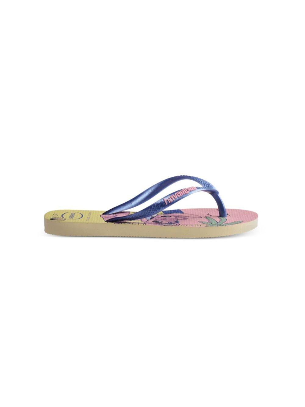 Ciabatte per bambina Havaianas Kids multicolore con stampa grafica Stitch 4150250 9256 HAVAIANAS KIDS