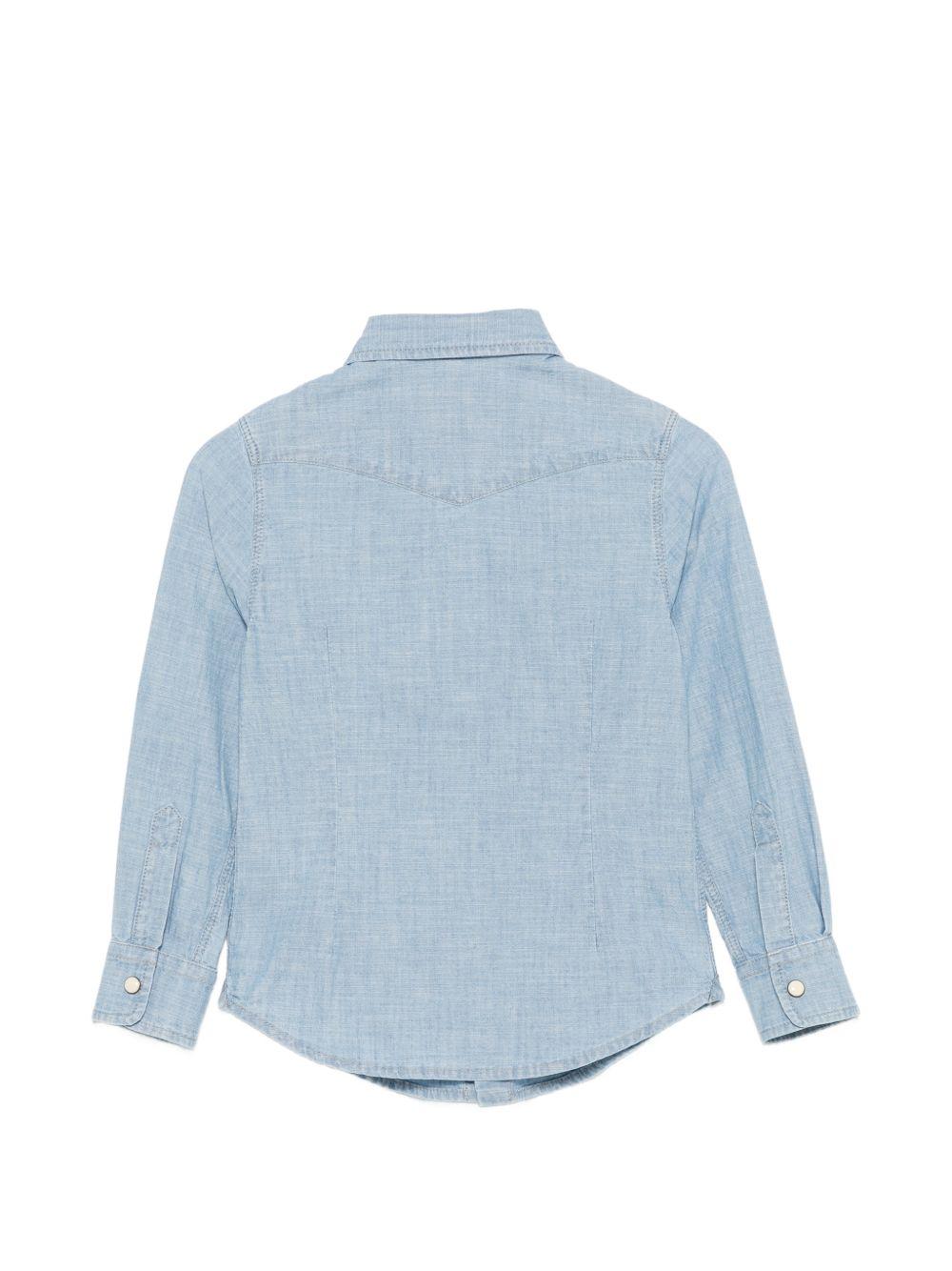 Camicia per bambino Eleventy Kids azzurra con bottoni EW5P80 P0182 608 ELEVENTY KIDS