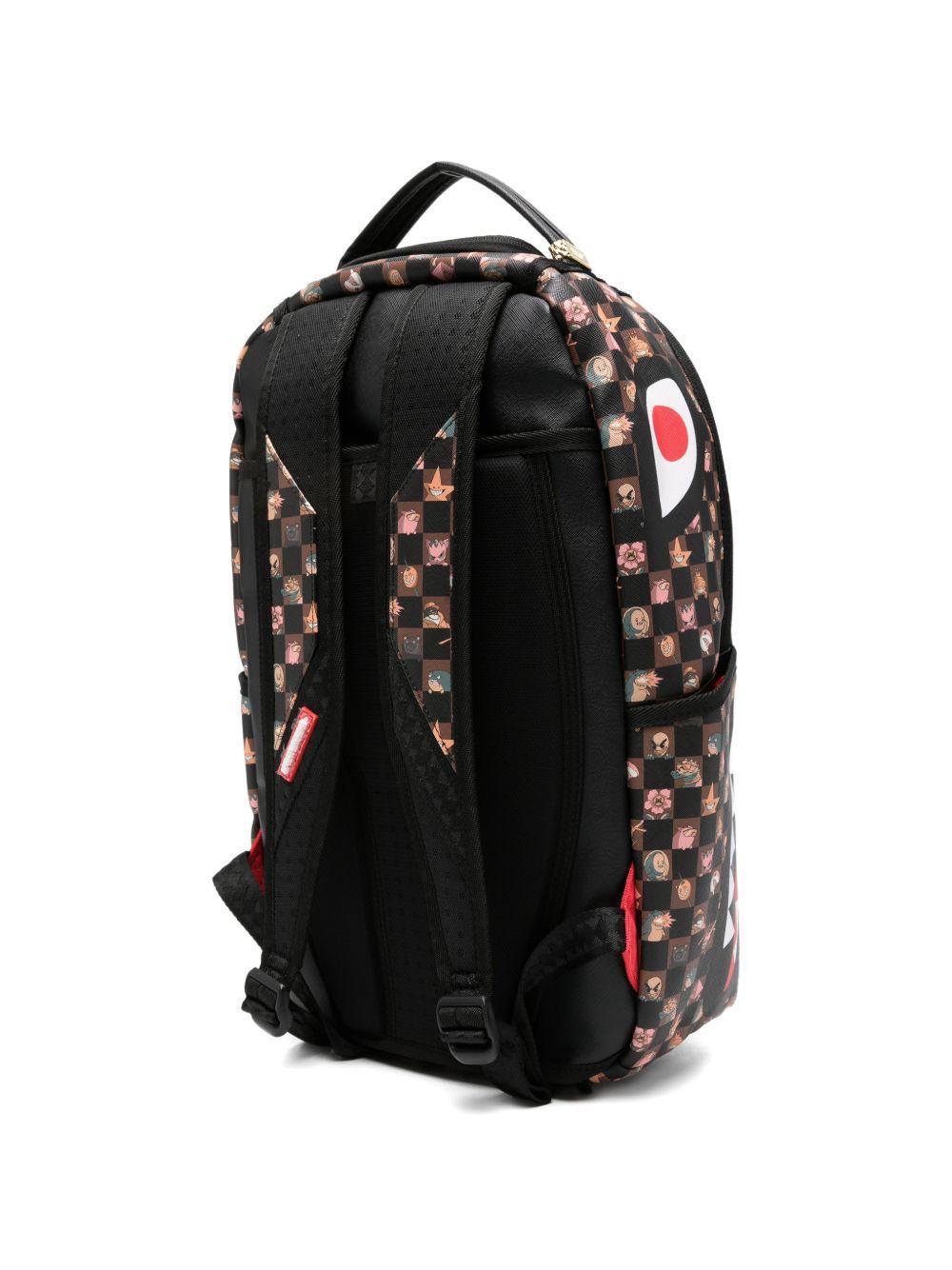 Zaino per bambini Sprayground Kids marrone con stampa Stealth Crew 910B8768 NSZ SPRAYGROUND