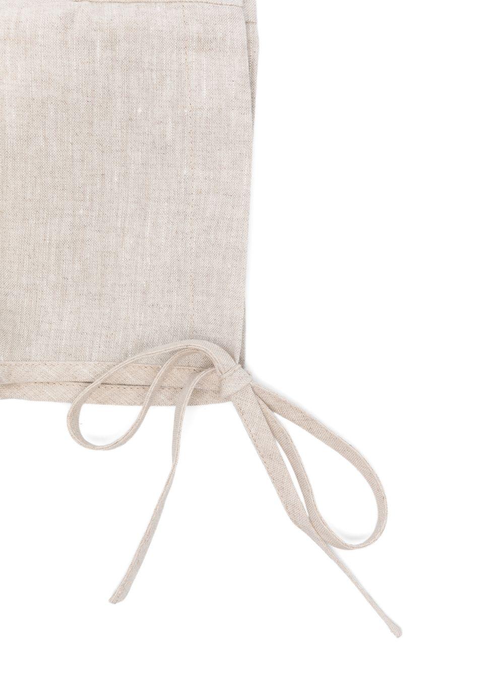 Cuffia per neonati Jesurum Baby beige con chiusura con laccetti TEODORO VAR.36 JESURUM