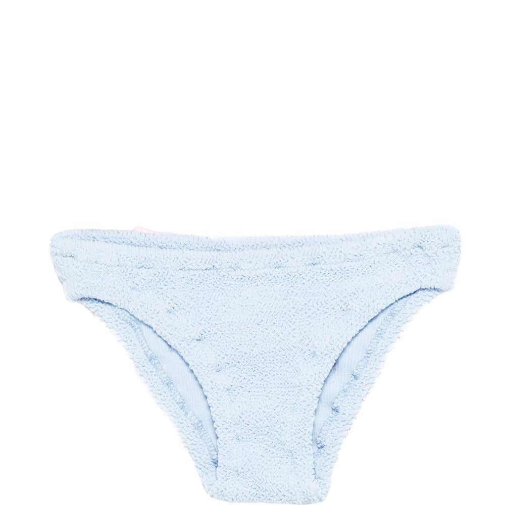 Costume per neonata MC2 Saint Barth Kids azzurro con dettaglio fiocco MAD0002 02945L MC2 ST. BARTH KIDS