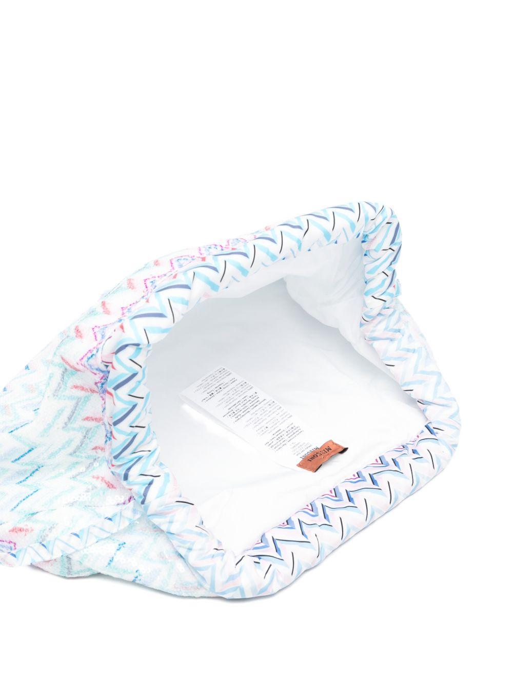 Borsa pert bambina Missoni Kids multicolore con motivo a zig zag MY0B38 U0251 600RS MISSONI KIDS