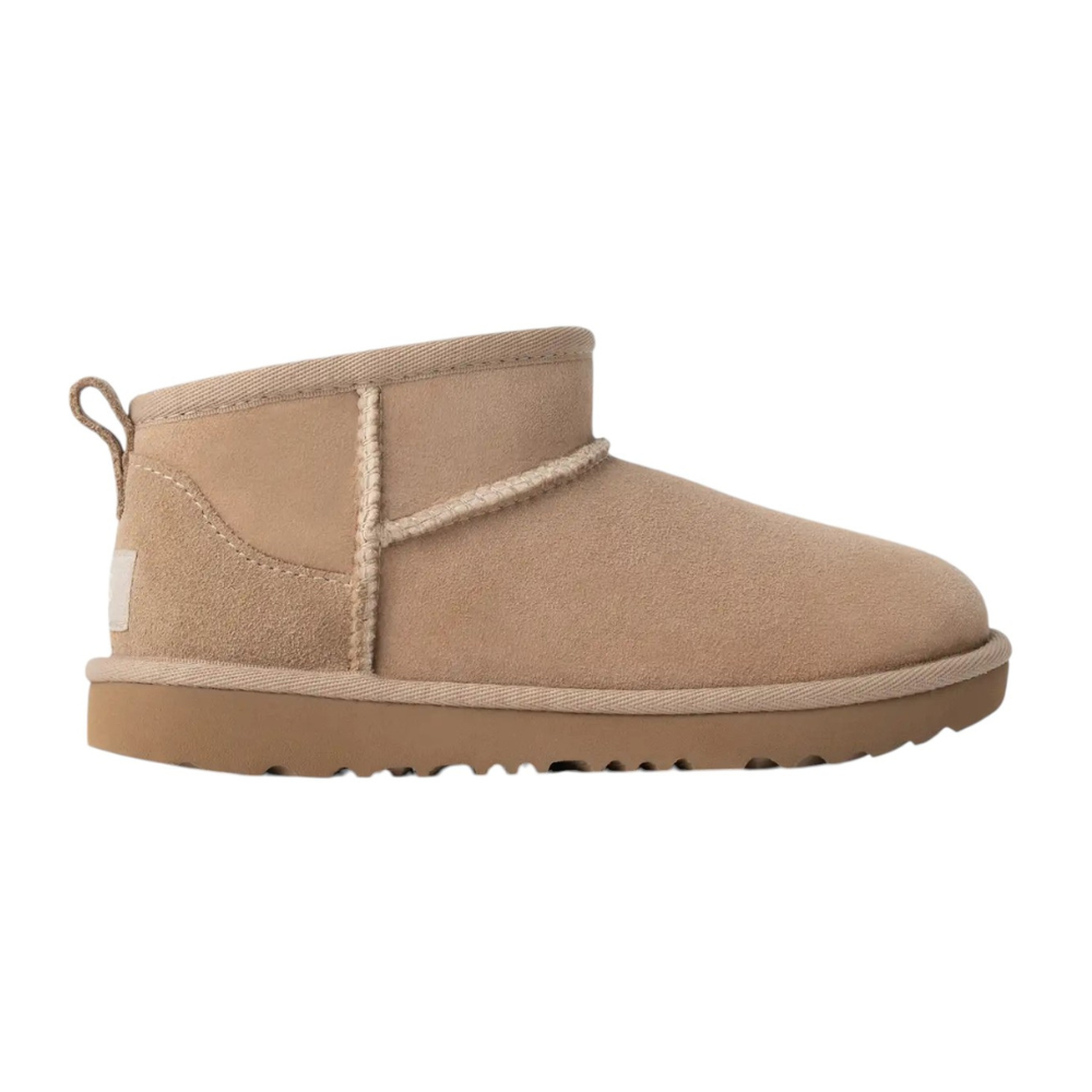 Stivali Ultra Mini per bambina Ugg Kids beige con design slip-on 1130750K SAN UGG KIDS