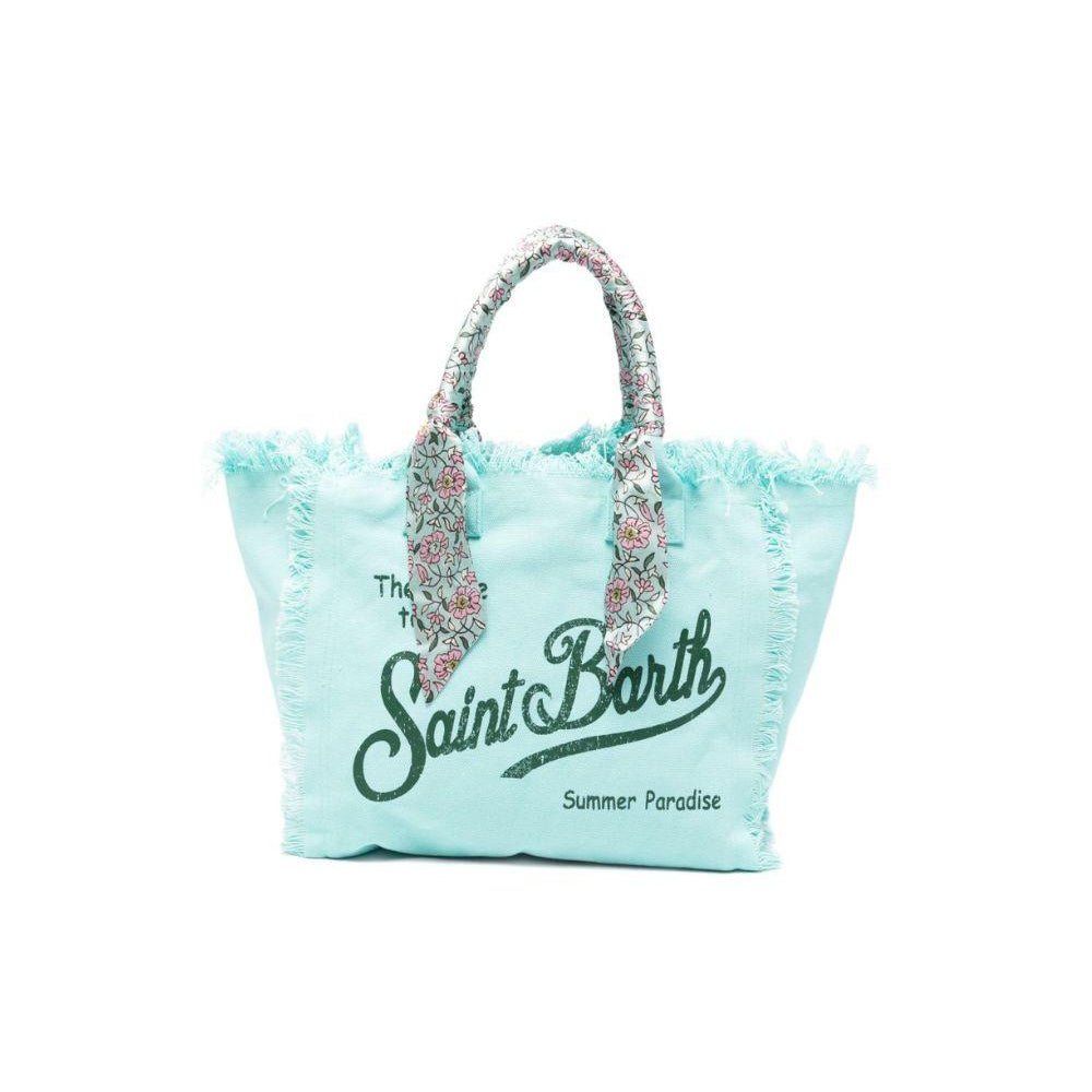 Borsa Vanity MC2 Saint Barth azzurro con manici avvolti da foulard VANI045 09849L MC2 ST. BARTH KIDS