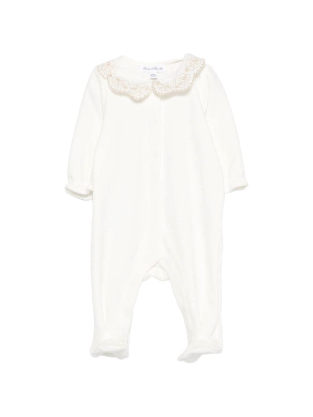 Tutina per neonata Tartine & Chocolat bianco con ricamo CC54090 13 TArtine & Chocolat KIDS
