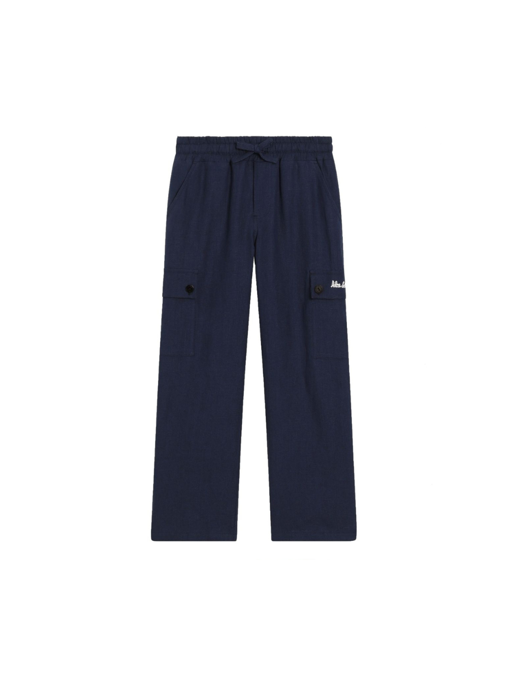 Pantaloni per bambino Dolce & Gabbana Kids blu con coulisse in vita L44P76 FU4GI B1823 DOLCE & GABBANA KIDS