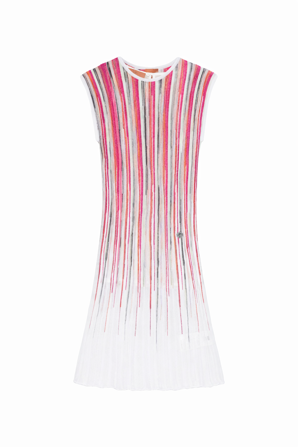 Abito per bambina Missoni Kids multicolore con motivo a righe bianche MY1C62 X0182 999 MISSONI KIDS