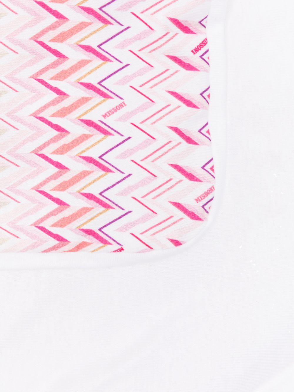 Coperta per neonata Missoni Kids rosa con motivo a zigzag MY0010 Z3674 100FU MISSONI KIDS