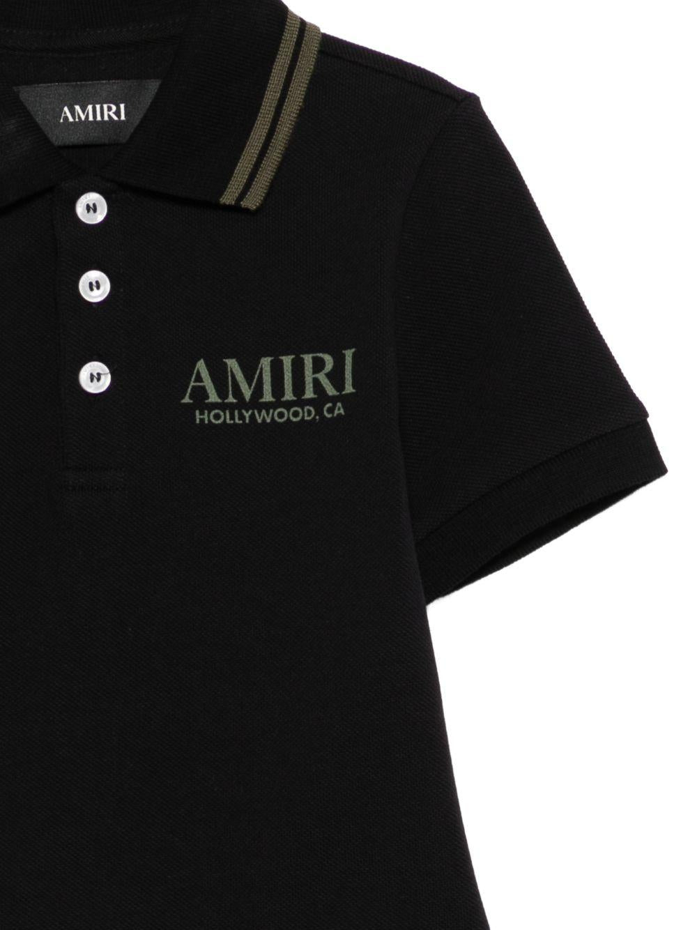 T-shirt per bambino Amiri Kids nera con stampa grafica sul retro ACTOJR1007 001 AMIRI KIDS