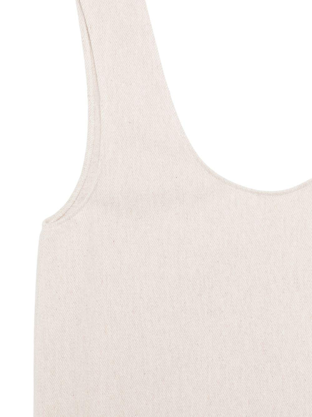 Top per donna Alysi beige con lacci sul retro 116226 P6049 SASSO ALYSI