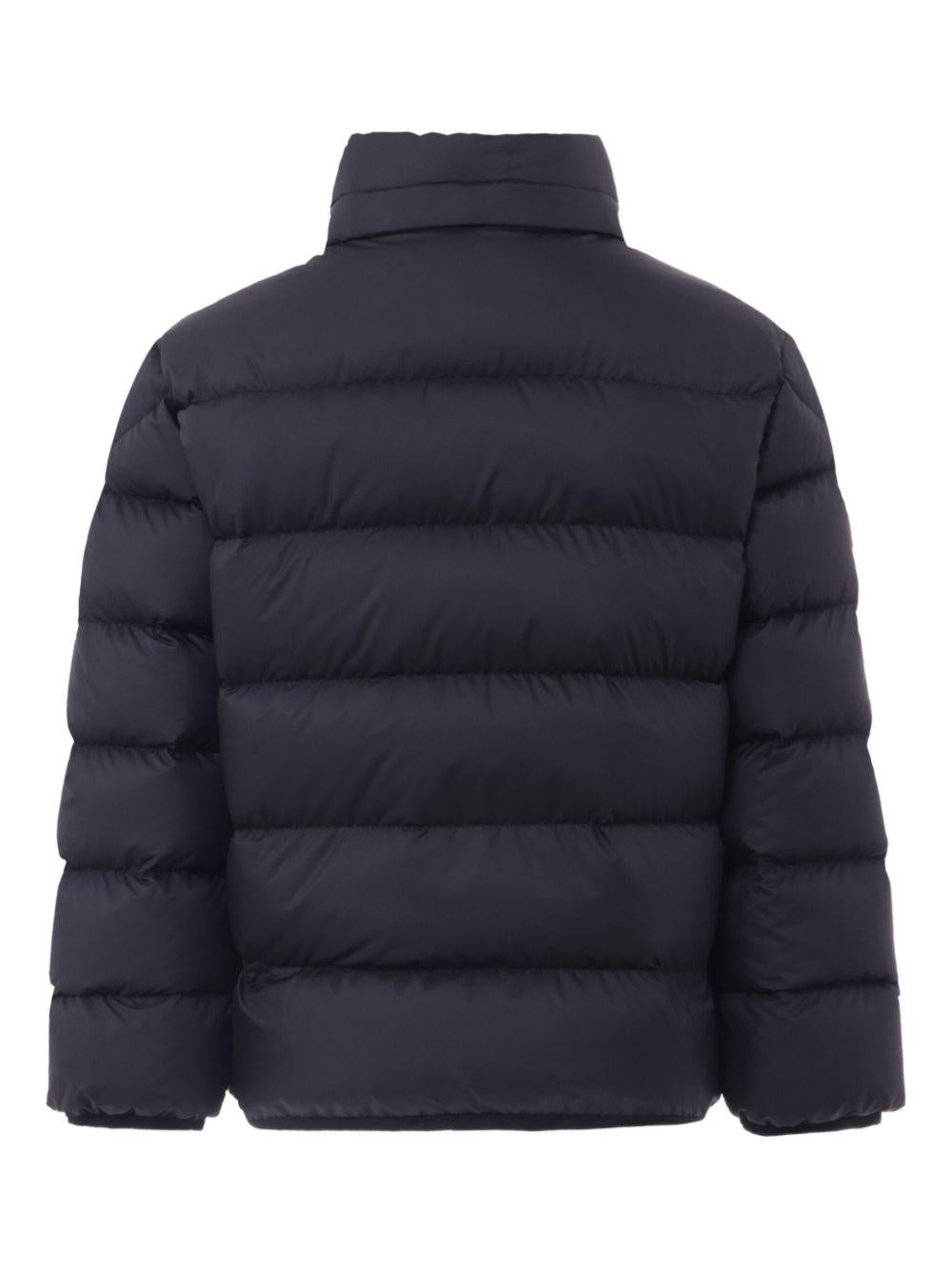 Giacca Joe per bambino Moncler Enfant nera trapuntata con bottoni automatici K29541A00026597X2 999 MONCLER ENFANT