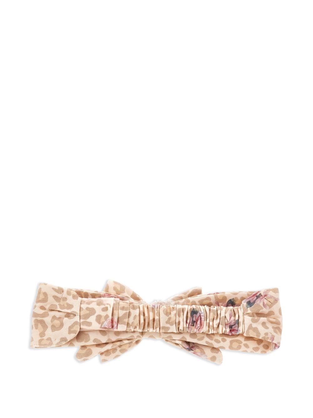 Fascia per neonata Monnalisa Kids beige con stampa leopardata 39H004 8009 0080 MONNALISA KIDS
