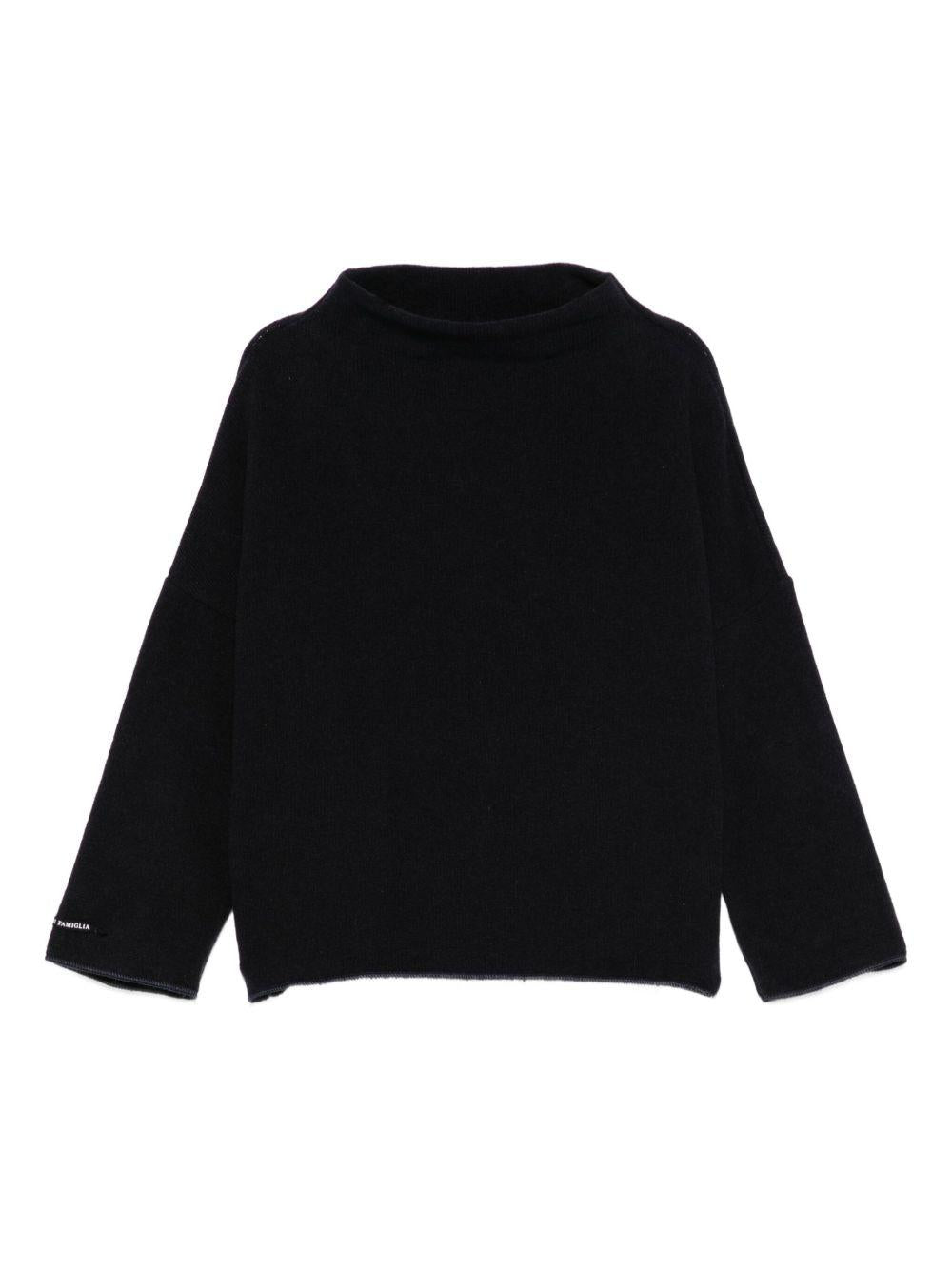 Maglione per neonata Album Di Famiglia Kids nero con maniche a 3/4 25W40216 INK ALBUM DI FAMIGLIA