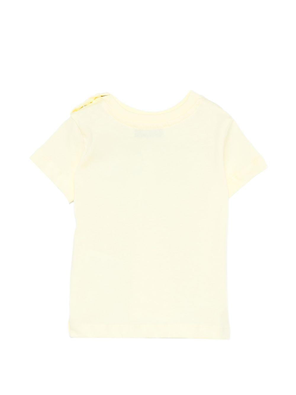 T-shirt per neonati MSGM Kids gialla con stampa grafica logo S6MSUNTH266 MS075 MSGM KIDS