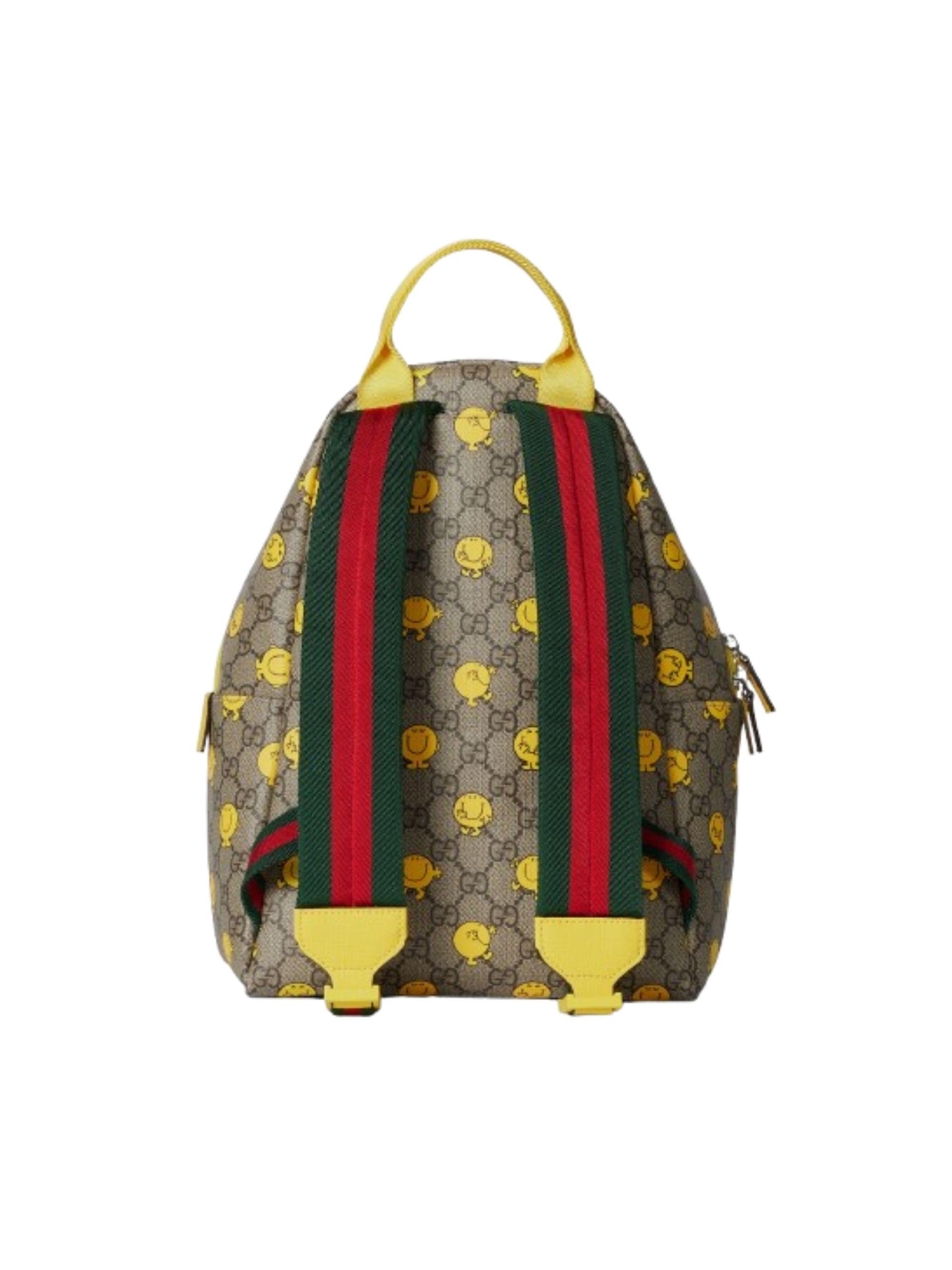 Zaino Supreme GG per bambini Gucci Kids multicolore con finiture gialle 782708FAFN6 9850 GUCCI KIDS