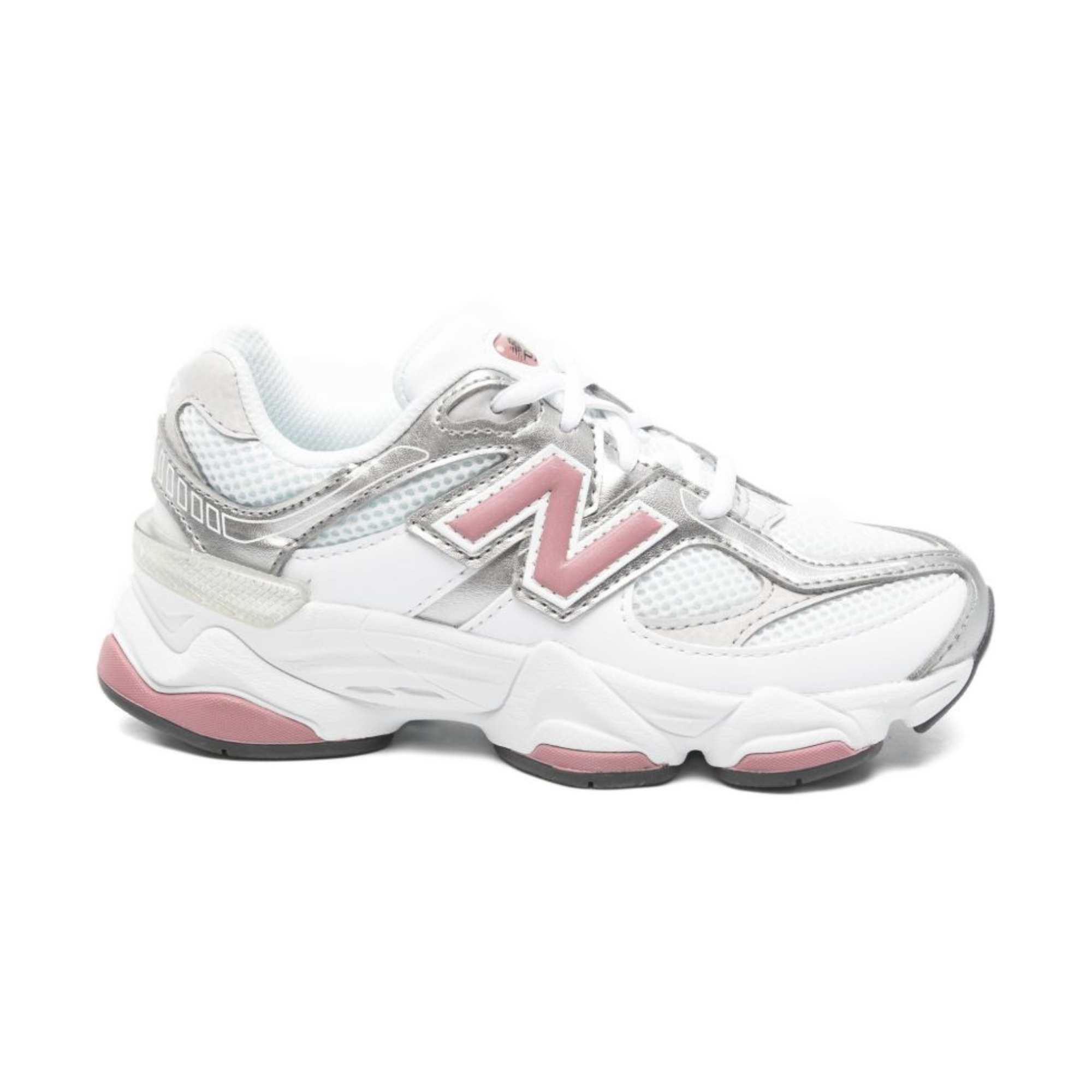 Sneakers per bambina 9060 New Balance Kids bianche con dettagli argento P9060 1Z6 NEW BALANCE KIDS