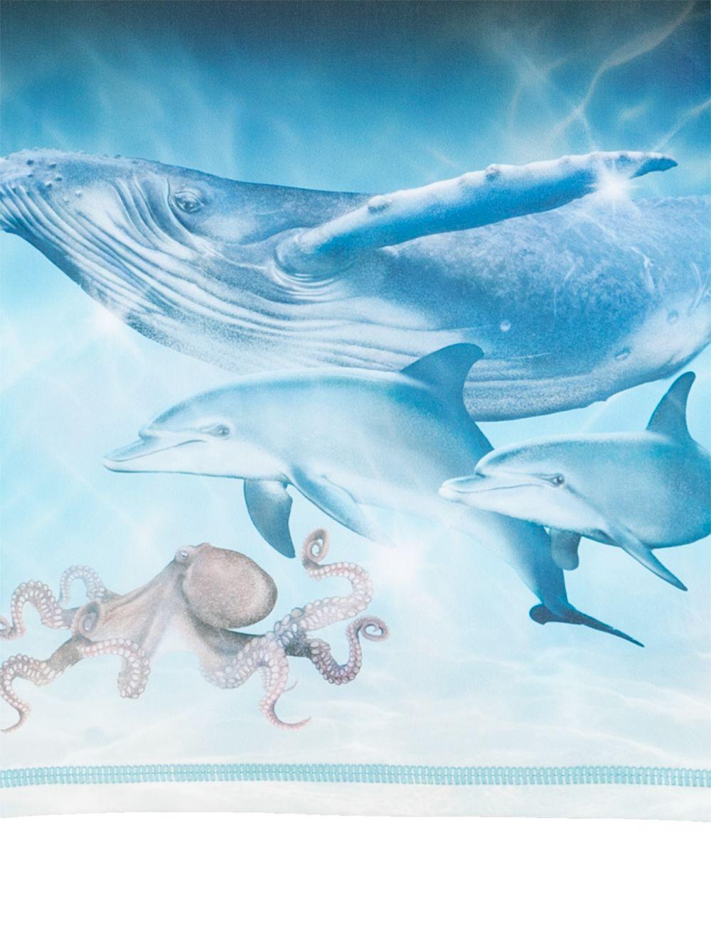 T-shirt anti UV per bambino Molo nera con stampa grafica 8S26P204 5213 MOLO