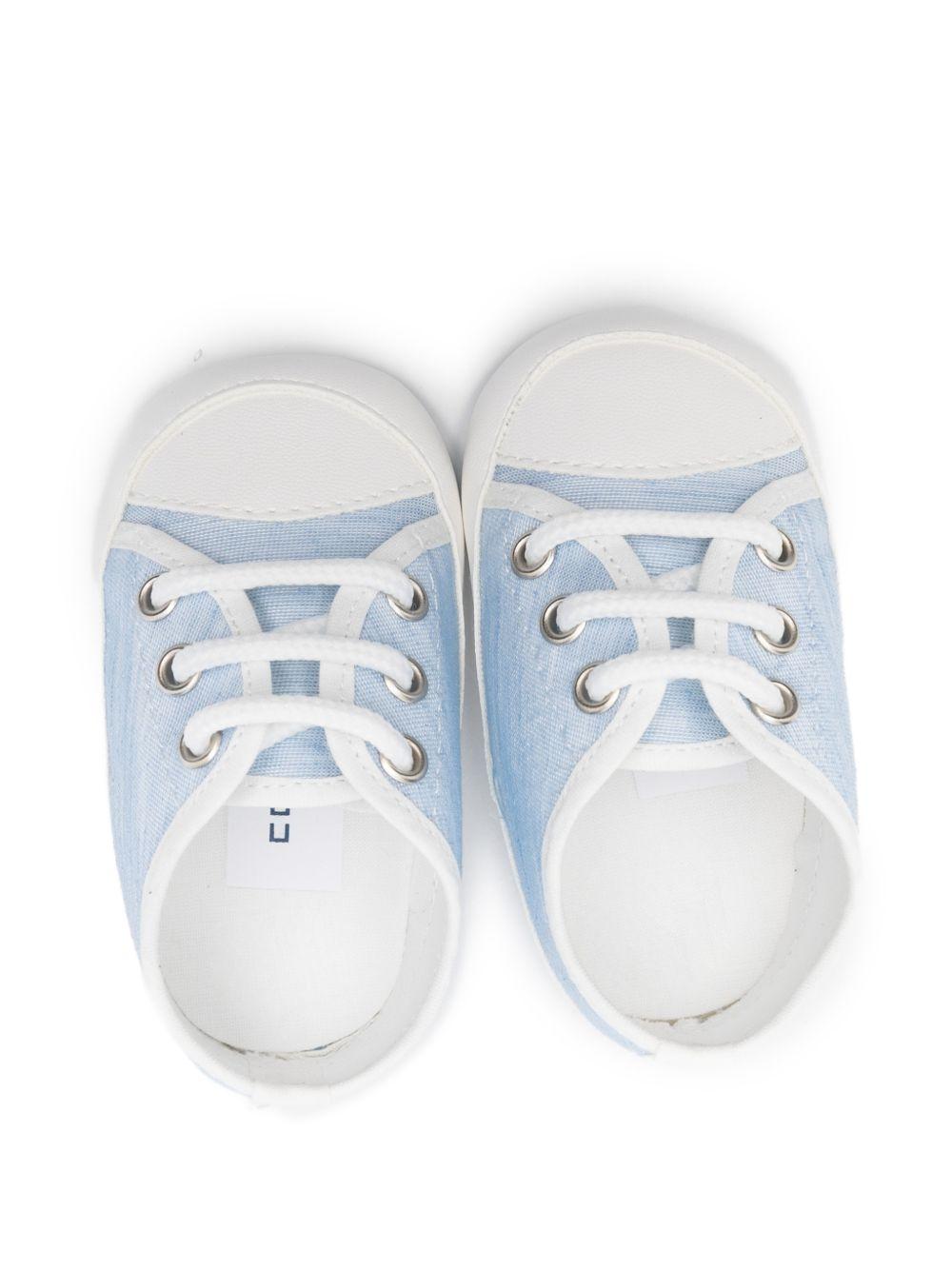 Scarpine primi passi per neonato Colorichiari azzurre con dettaglio a righe MN958468 4884 53 COLORICHIARI KIDS