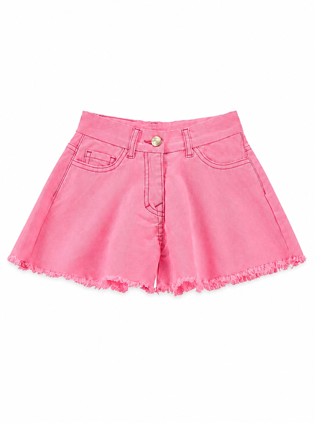 Shorts per bambina Monnalisa Kids x Disney rosa con decorazioni ricamate sul retro 19H420 8043 0093 MONNALISA KIDS