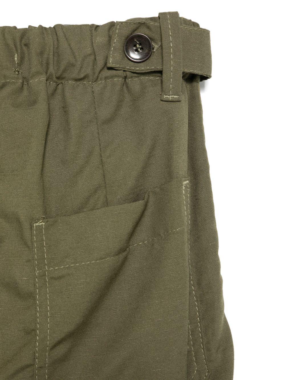 Pantaloni dritti per bambino Paolo Pecora Kids verde con coulisse PP4002 OLIVA PAOLO PECORA KIDS