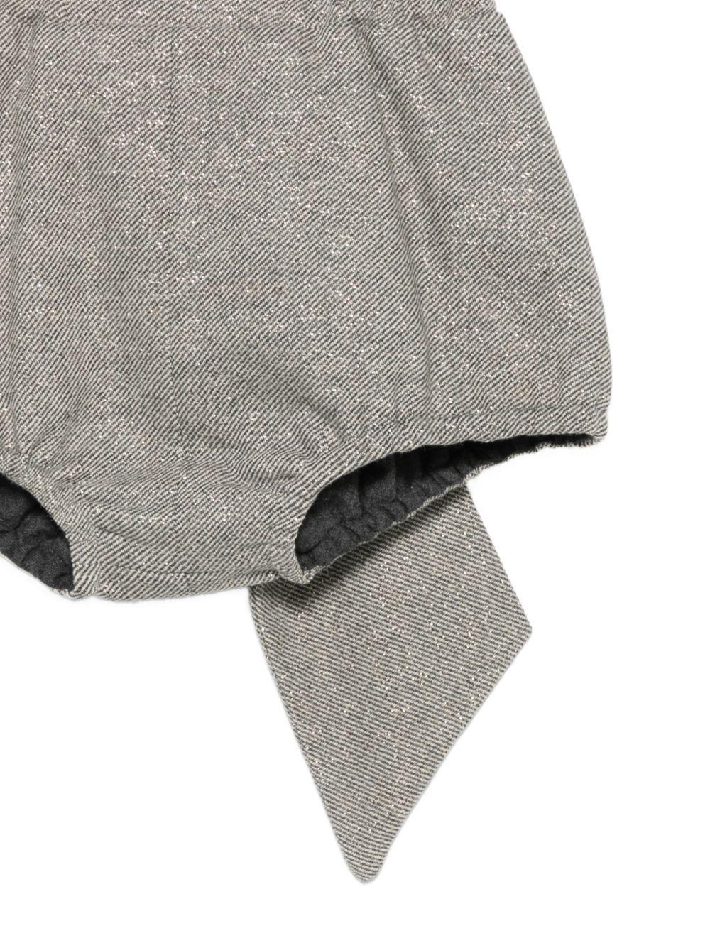 Pantaloncini per bambina Douuod Kids grigi con dettaglio fiocco DZ6A79 E0246 808OR DOUUOD KIDS