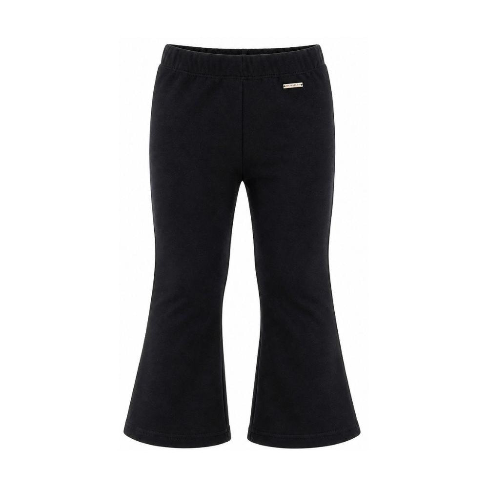 Pantaloni svasati per bambina Monnalisa Kids blu con placca logo 17H403 8220 0056 MONNALISA KIDS