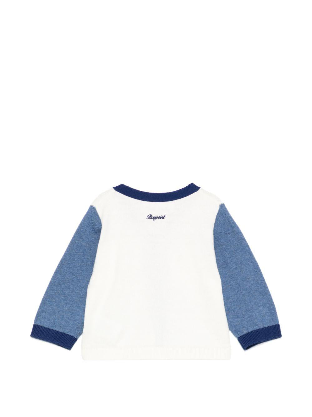 Cardigan Tahiel per neonato Bonpoint multicolor con design color-block S06YCAK00003 202 BONPOINT KIDS