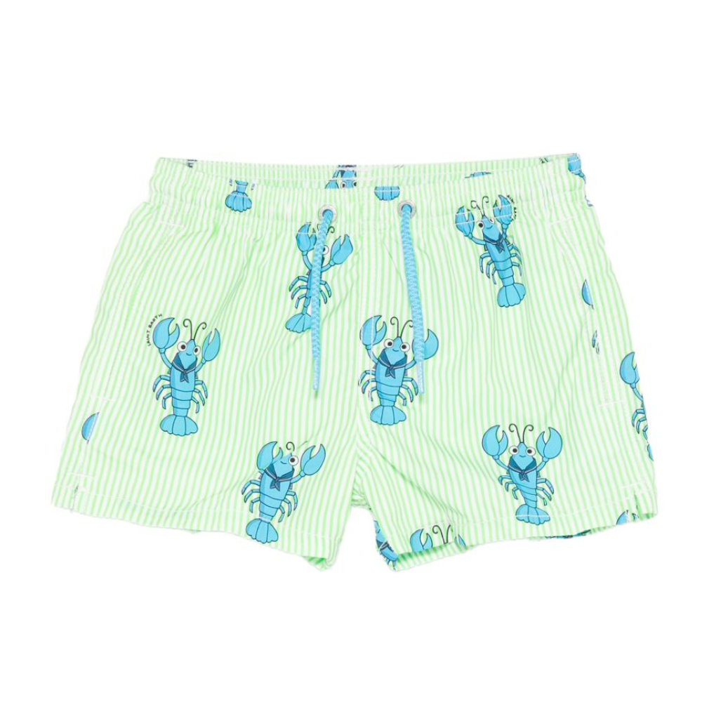 Costume per bambino MC2 Saint Barth Kids verde con stampa aragoste all-over JEA0001 02041L MC2 ST. BARTH KIDS
