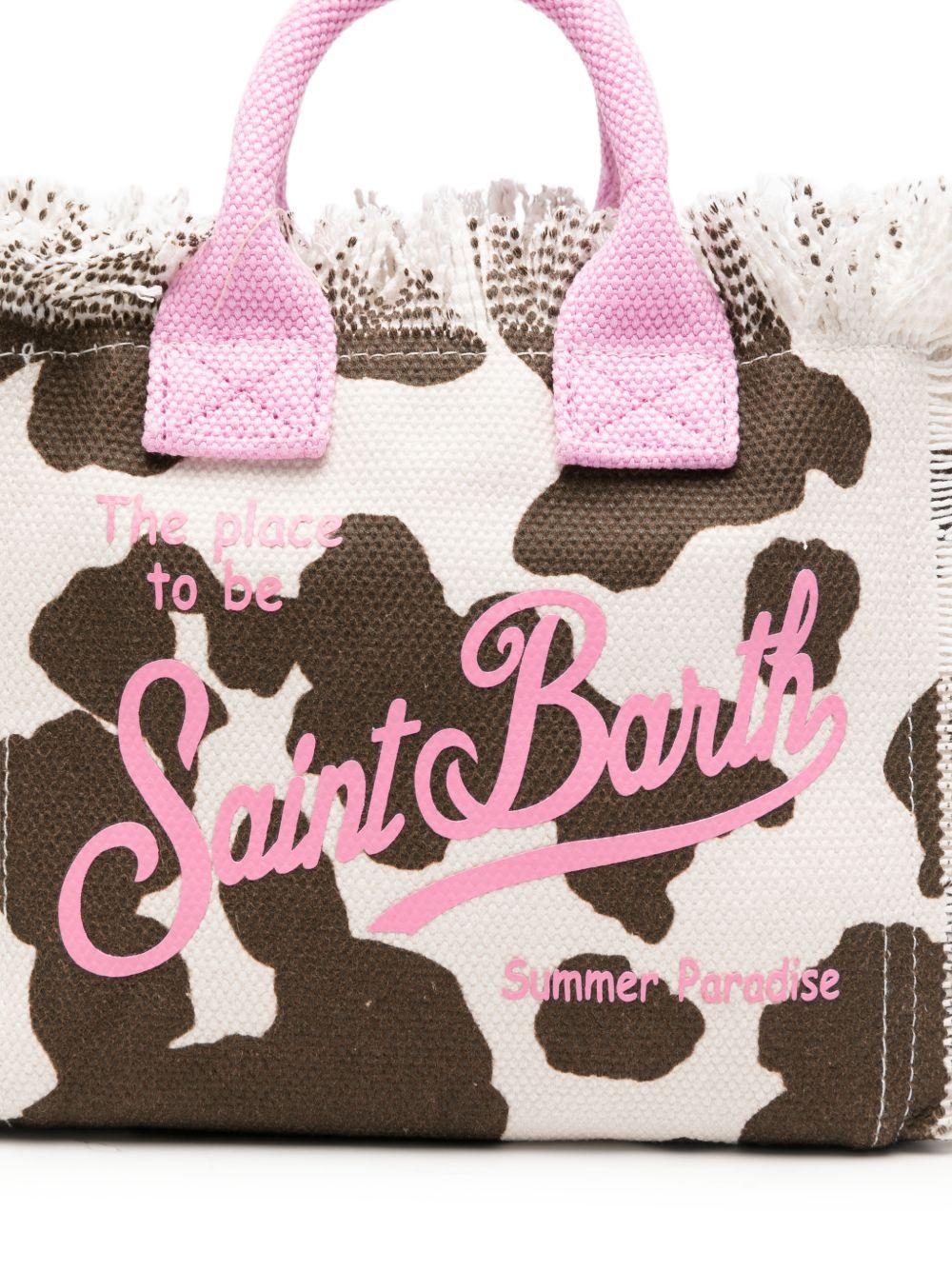 Borsa Vanity Mini MC2 Saint Barth animalier con manici rosa VAMI001 00327L MC2 ST. BARTH KIDS