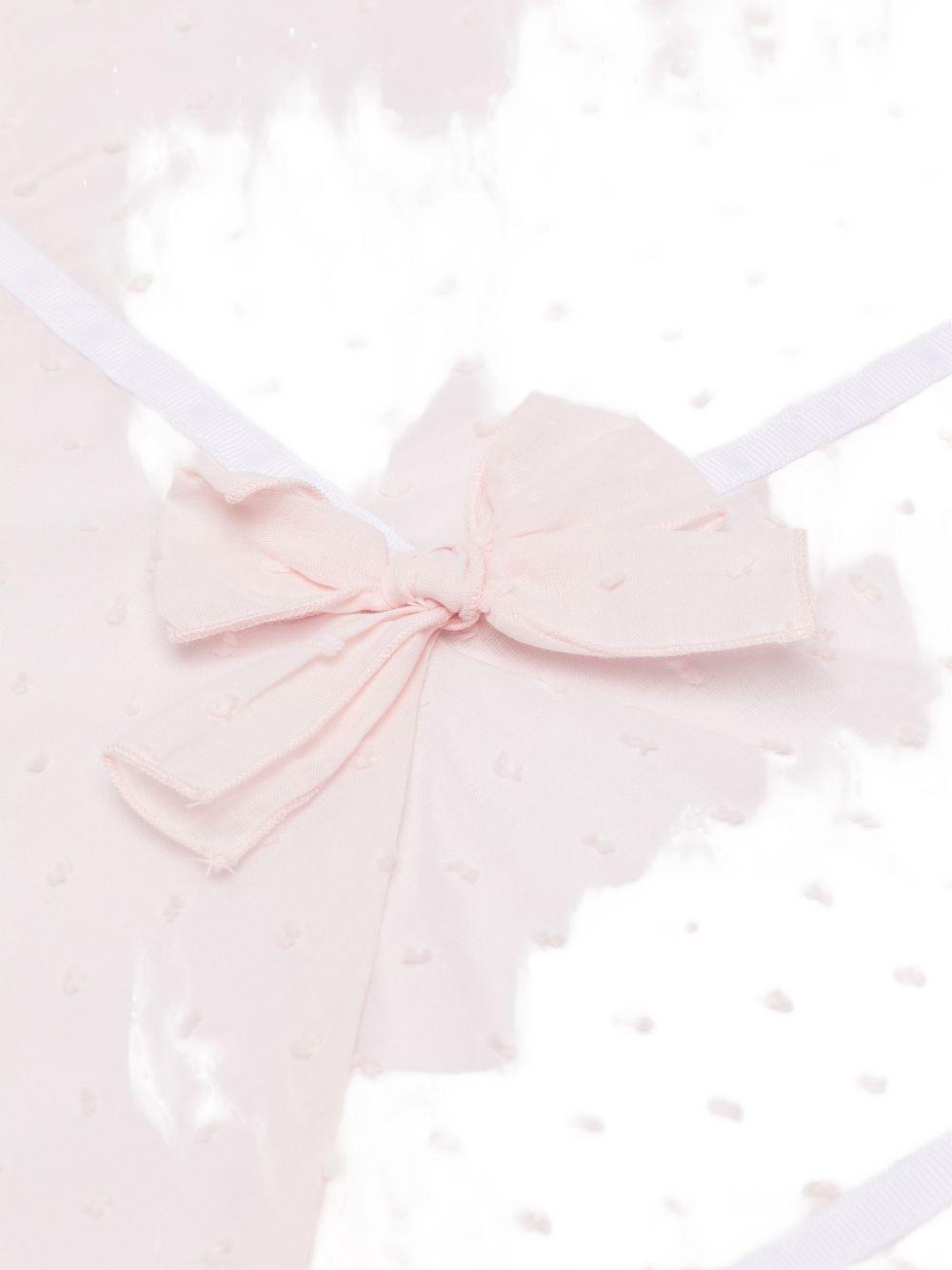 Copertina per neonata La Stupenderia rosa con dettaglio fiocco 2TBCO56 U40 LA STUPENDERIA