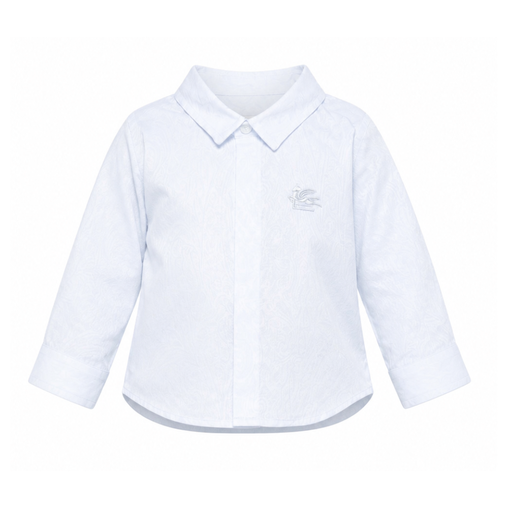 Camicia per neonato Etro Kids bianca con colletto classico GW5500 P0472 600 ETRO KIDS