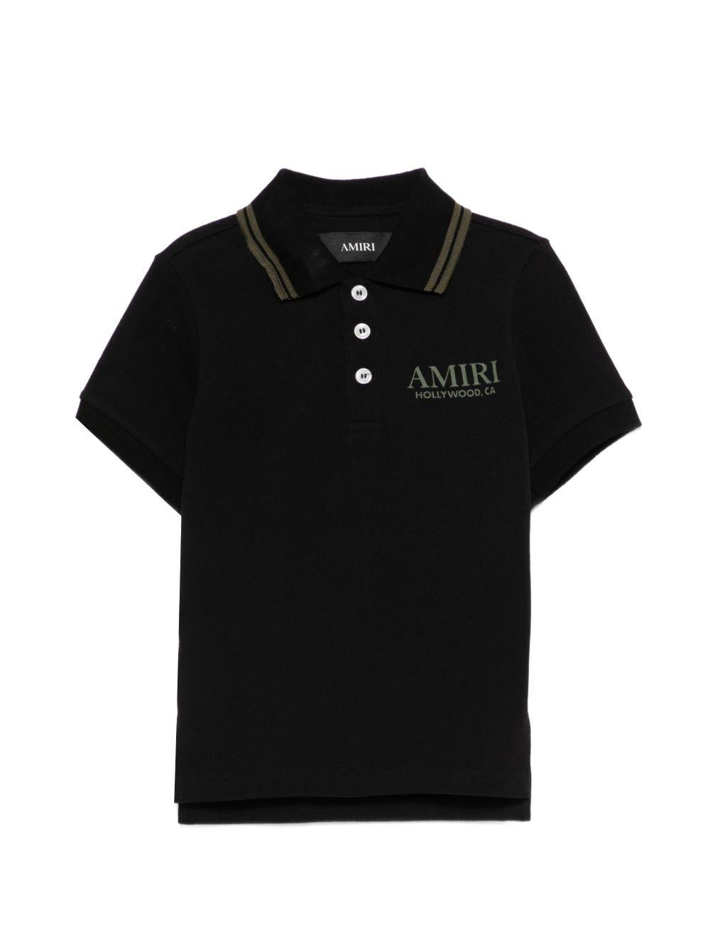 T-shirt per bambino Amiri Kids nera con stampa grafica sul retro ACTOJR1007 001 AMIRI KIDS