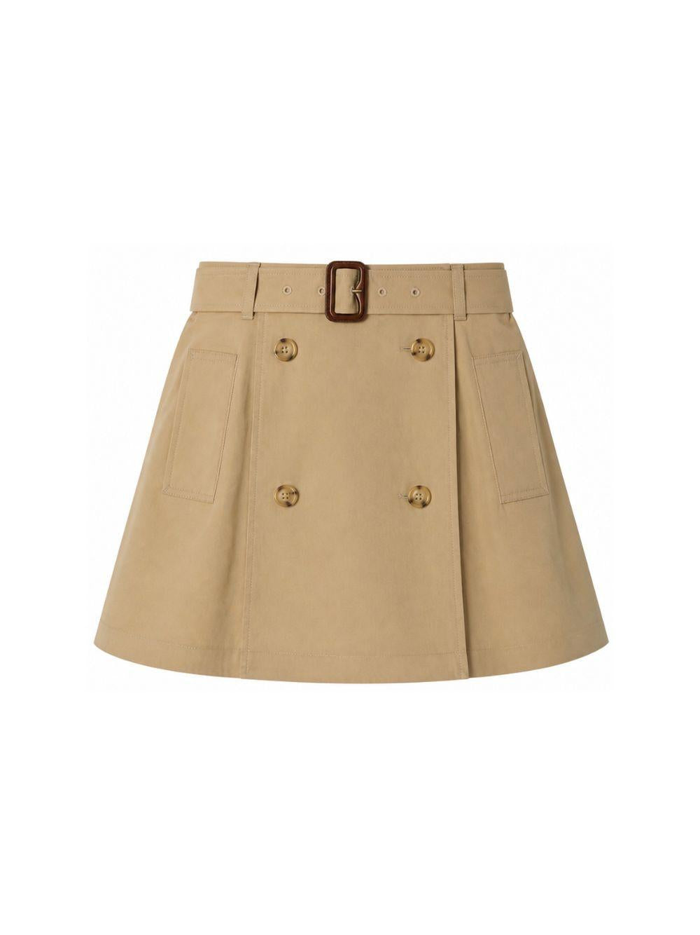 Gonna per bambina Burberry Kids beige con tasche laterali 8126201 B9719 BURBERRY KIDS