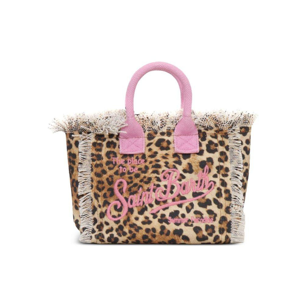 Borsa tote Vanity mini MC2 Saint Barth rosa con stampa animalier VAMI001 02591L MC2 ST. BARTH KIDS